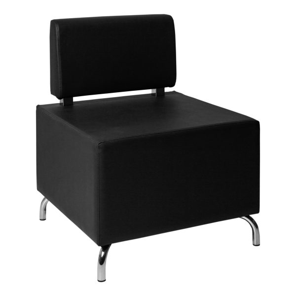 Armchair Cubos black- Rental-furniture in Paris-France