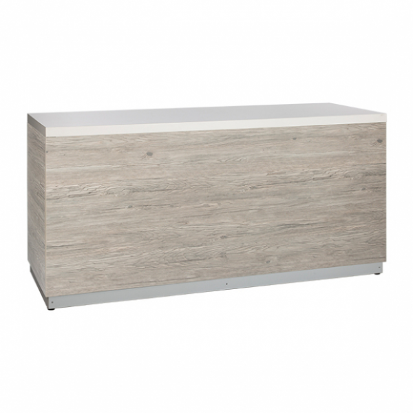 Bar barn wood with tabletop white-Rental-furniture in Paris-France