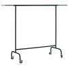 Black Metal Folding Garment- Rack rental paris -Show room Rental-furniture in Paris-France