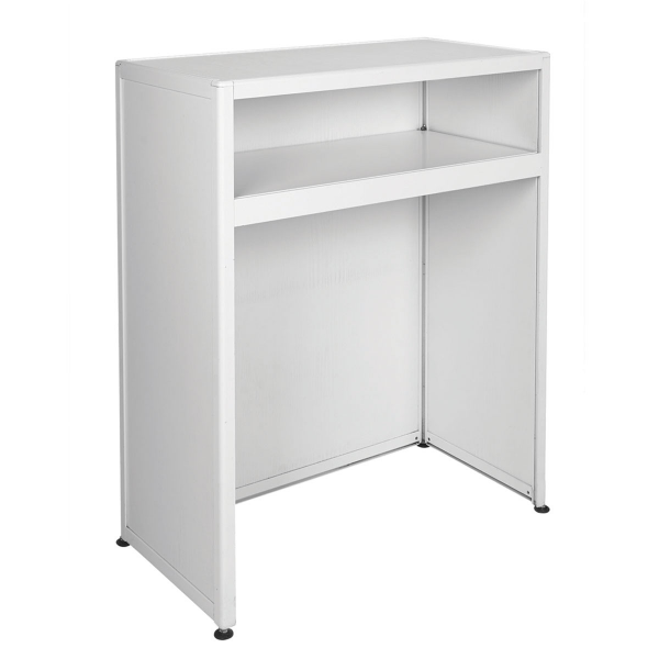 Counter without storage white-Rental-furniture in Paris-France