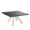 Table Horten black rental-hire-furniture in paris-france