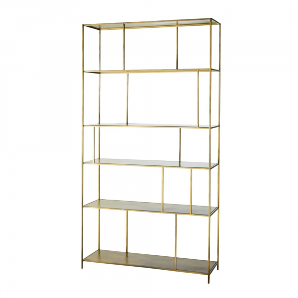 Gold Shelving – Showroom furniture hire in Paris