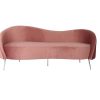Sofa velours_pink -Rental-furniture in Paris-France