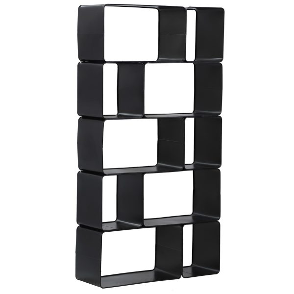 Summerland Black Metal Shelf - Rental-furniture in Paris-France