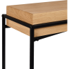 Desk Black& Wood - Rental-furniture Hire in Paris-France