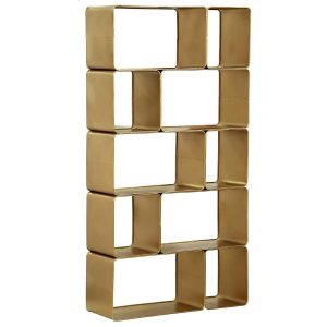 Gold Shelving - Showroom furniture hire Paris