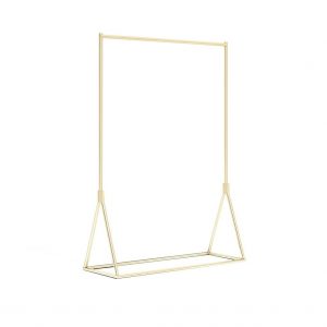 Golden Metal Garment Rack - rental furniture Paris