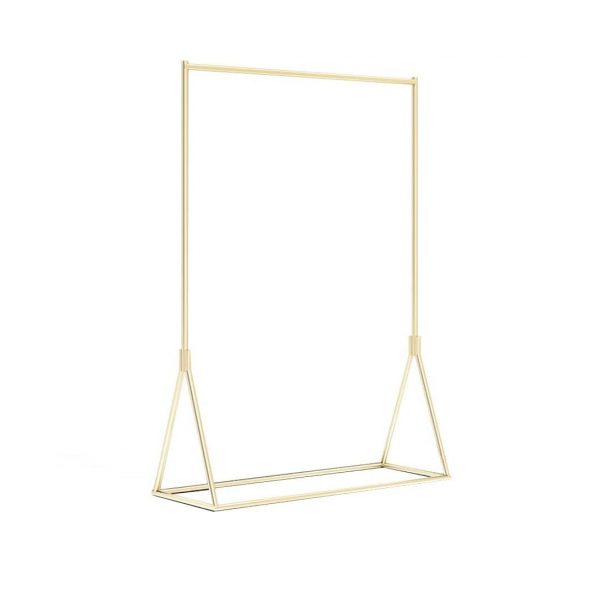 Golden Metal Garment Rack - rental furniture Paris
