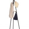 Coat Rack Black -Metal -Wood-Showrooms furniture hire Paris