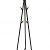 Coat Rack Black -Metal -Wood-Showrooms furniture hire Paris