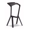 Bar Stool Miura black - Showroom Furniture hire in Paris