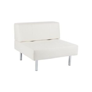 Paris furniture rental - Portofino Seat - leather low back straight seat 