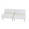 Paris furniture rental - Portofino Seat - leather low back straight seat 