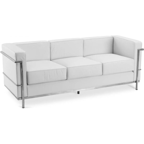 Wellington Sofa White Leather- Rental-furniture in Paris-France Furniture hire in ParisSofa Milano Leather- Rental-furniture in Paris-France Furniture hire in Paris